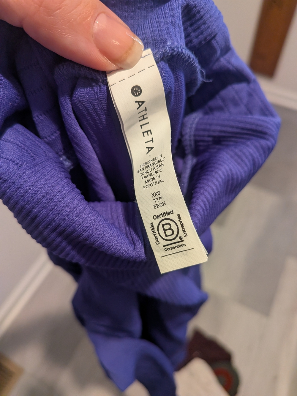 Athleta Ribbed Purple ToP